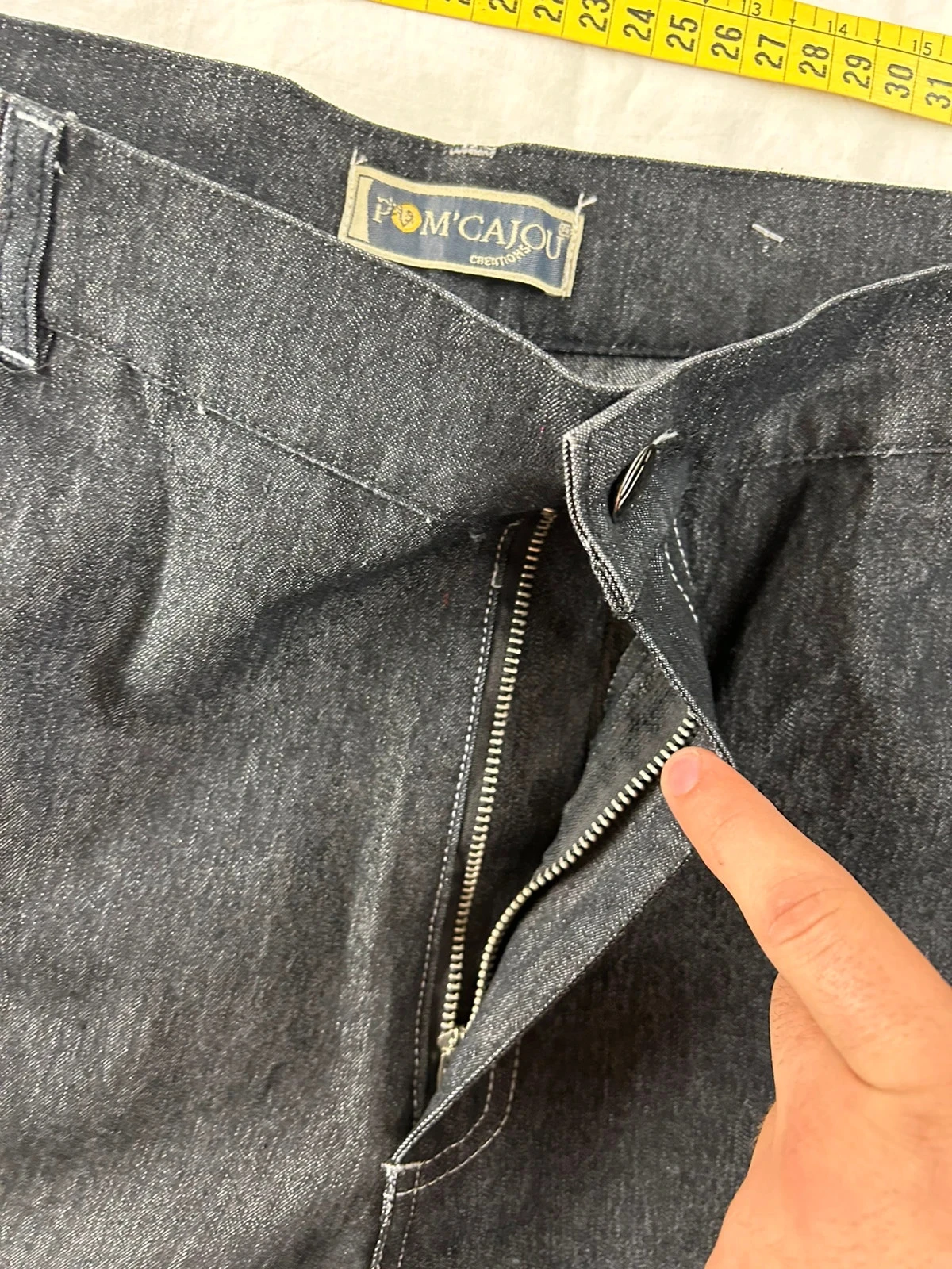 Calça jeans reta preta pom’cajou tamanho 46 nova – photo 10